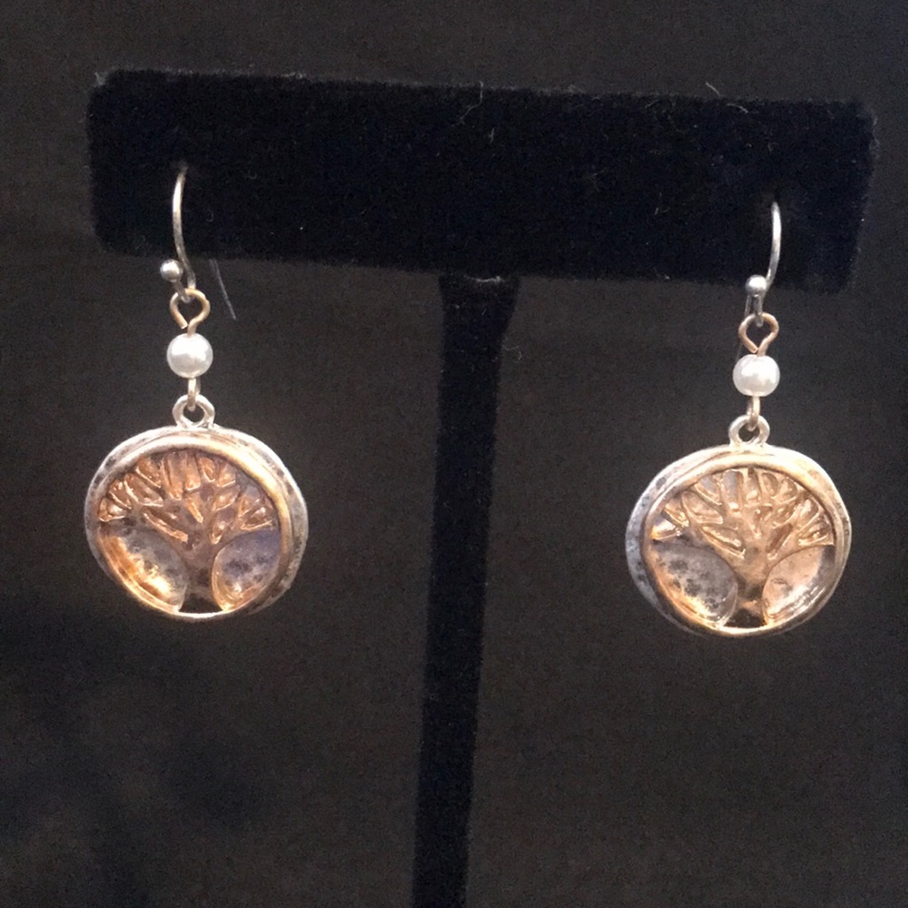 TREE OF LIFE FISHHOOK EARRINGS